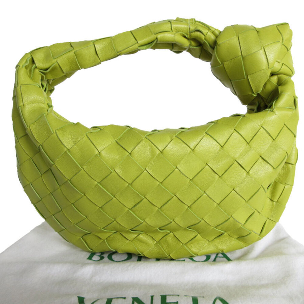 BOTTEGA Veneta Jodie Intrecciato Handbag Yellow Green - Picture 2 of 5